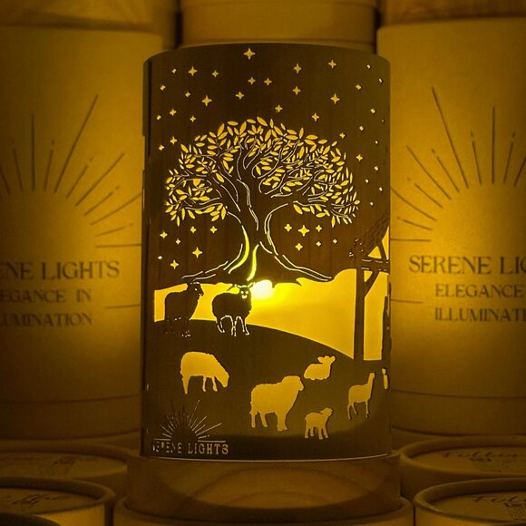 Nativity Scene Candle Holder - Rechargeable Led Candle - Picture 2 of 8